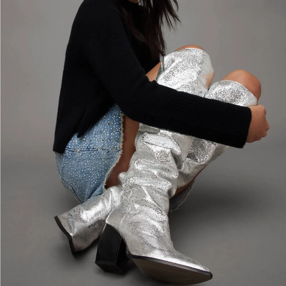 ALL SAINTS Leather OTK Boots